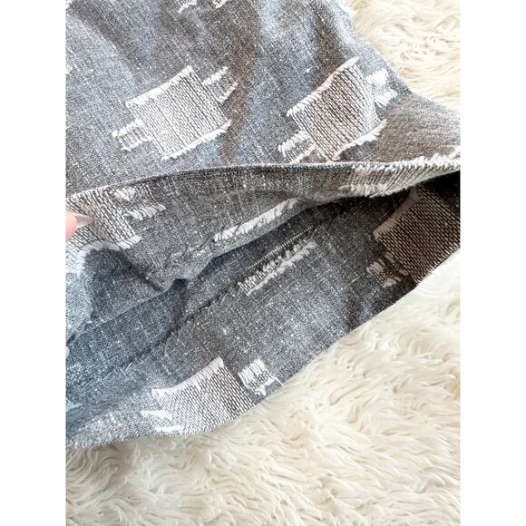 70s Grey & White Slub Knit Fringe Set - Picture 14 of 16